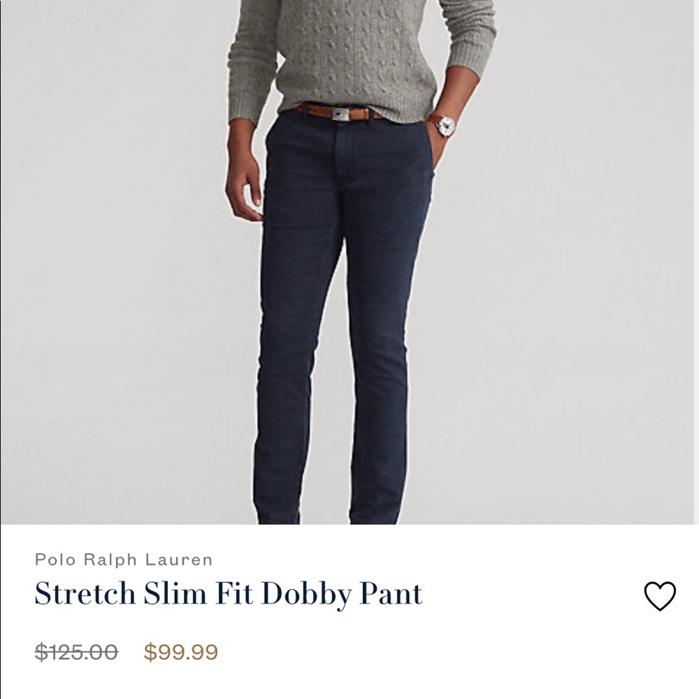 Polo chino classic cotton twill pants